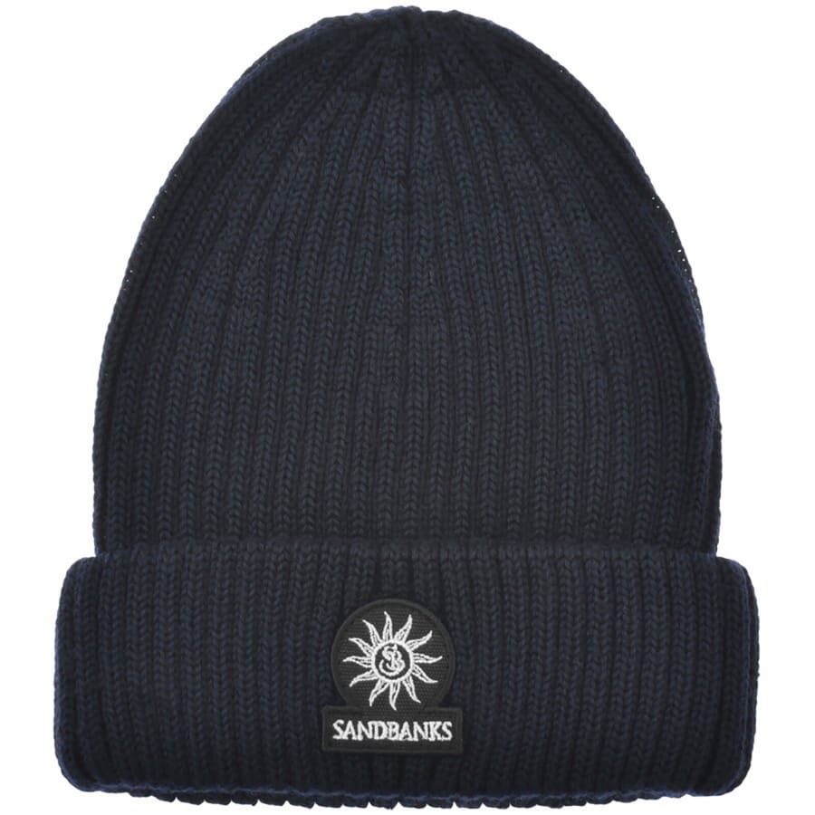 Image number 1 for Sandbanks Badge Logo Beanie Navy