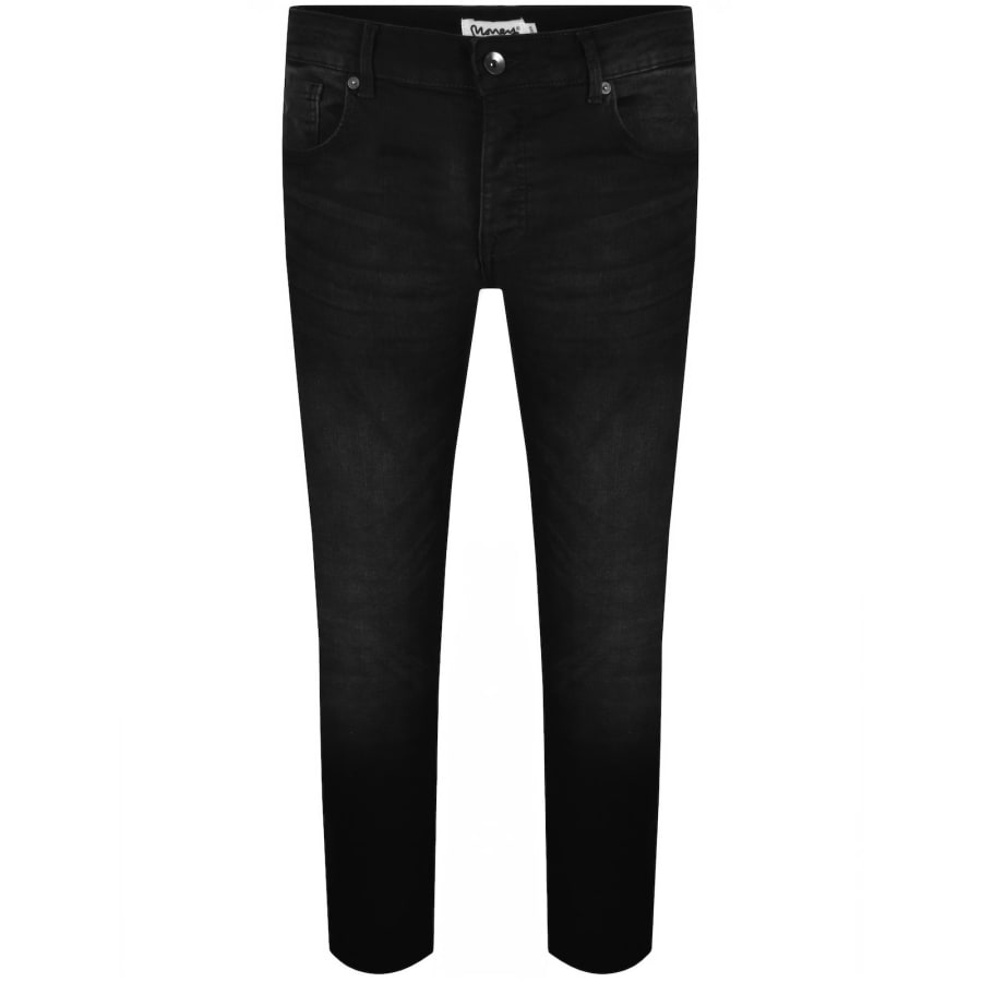 Image number 2 for Money Ape Embossed Slim Fit Jeans Black