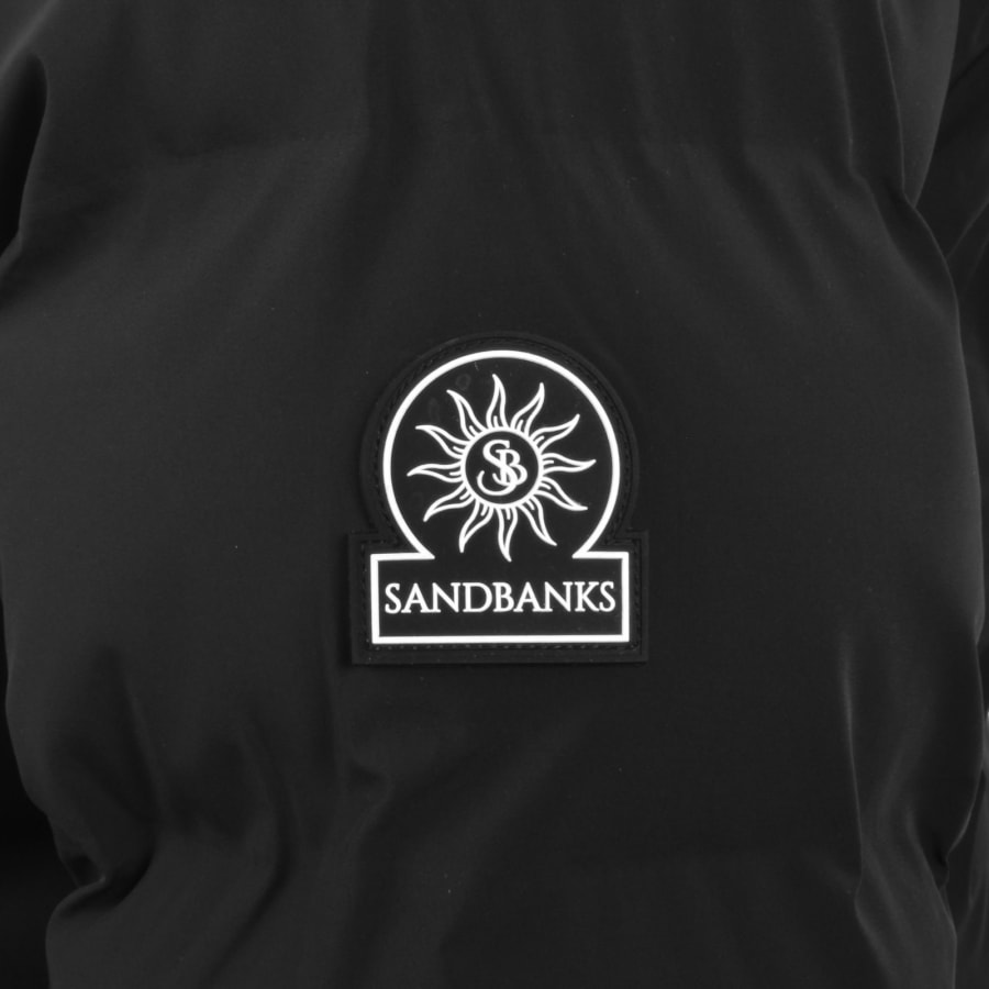 Image number 4 for Sandbanks Puffer Jacket Black