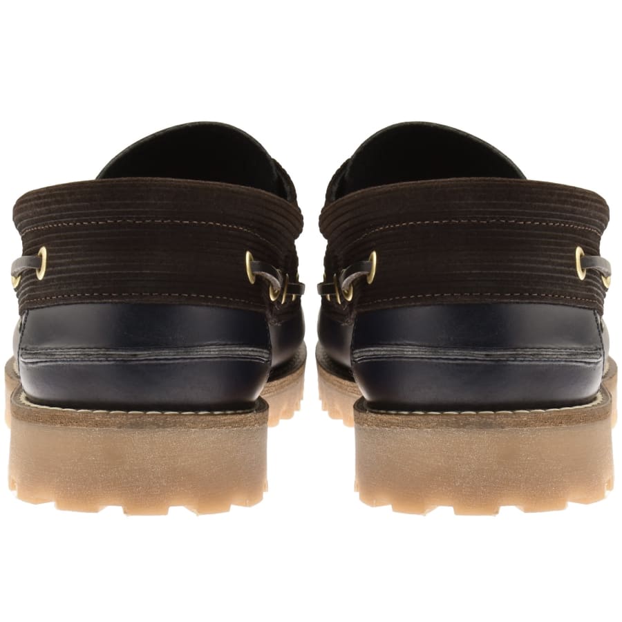 Image number 2 for Barbour Deck Boat Shoe Navy Blue