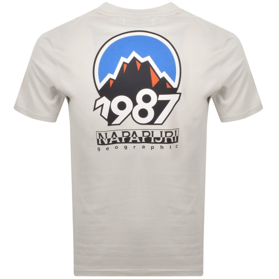 Image number 5 for Napapijri S-Montepiana T Shirt Beige