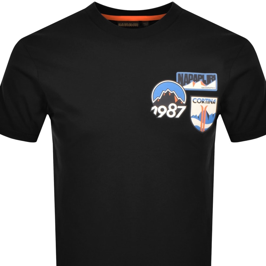 Image number 3 for Napapijri S-Montepiana T Shirt Black