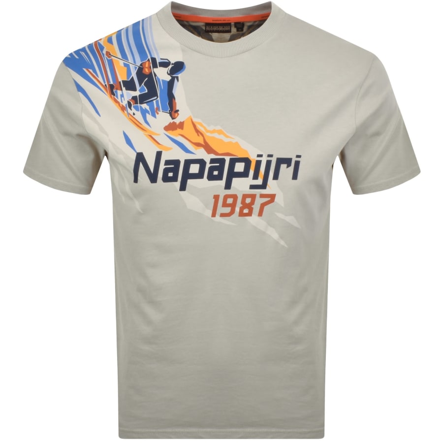 Image number 2 for Napapijri S-Fiemme T Shirt Grey
