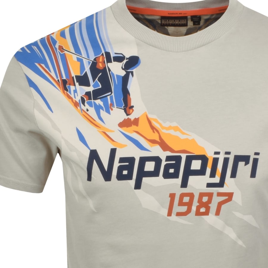 Image number 4 for Napapijri S-Fiemme T Shirt Grey