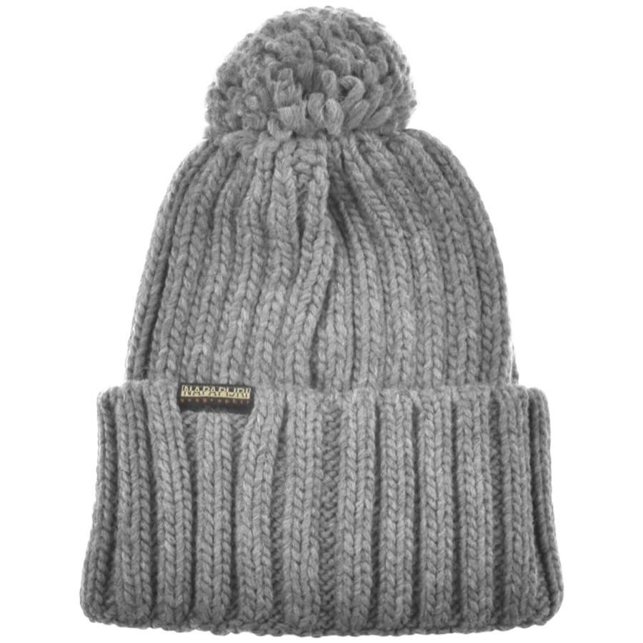 Image number 2 for Napapijri Semiury 5 Beanie Hat Grey