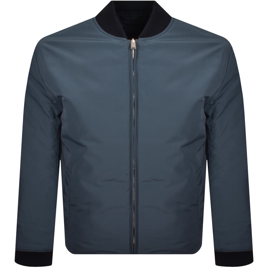 Image number 2 for BOSS Reversible Quilted Jacket Navy