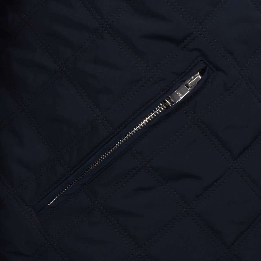 Image number 4 for BOSS Reversible Quilted Jacket Navy