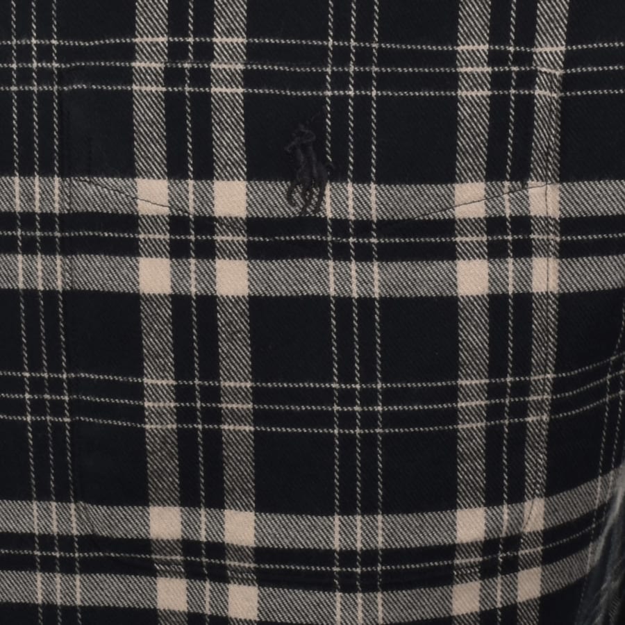Image number 3 for Ralph Lauren Check Long Sleeve Shirt Black