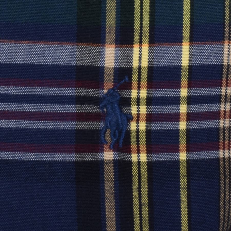 Image number 3 for Ralph Lauren Check Long Sleeve Shirt Navy