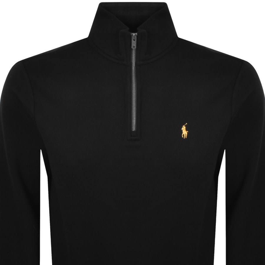 Image number 2 for Ralph Lauren Quarter Zip Sweatshirt Black