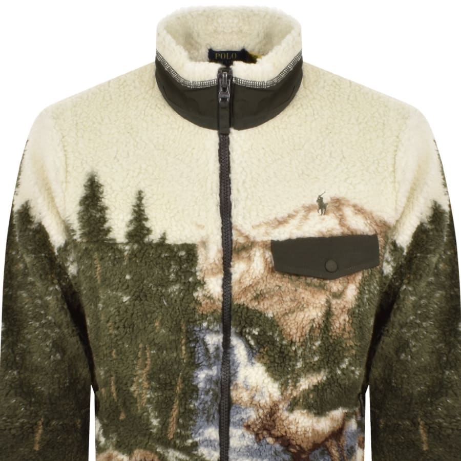 Image number 3 for Ralph Lauren Full Zip Fleece Green