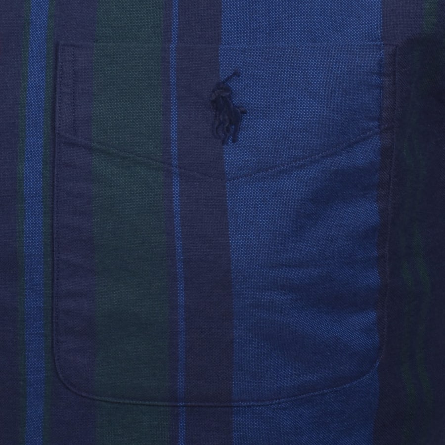 Image number 3 for Ralph Lauren Stripe Long Sleeve Shirt Blue