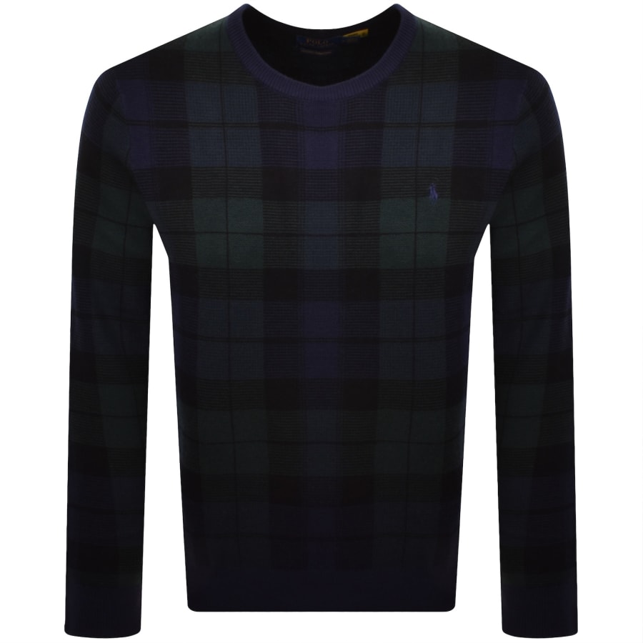 Image number 1 for Ralph Lauren Merino Wool Knit Jumper Navy
