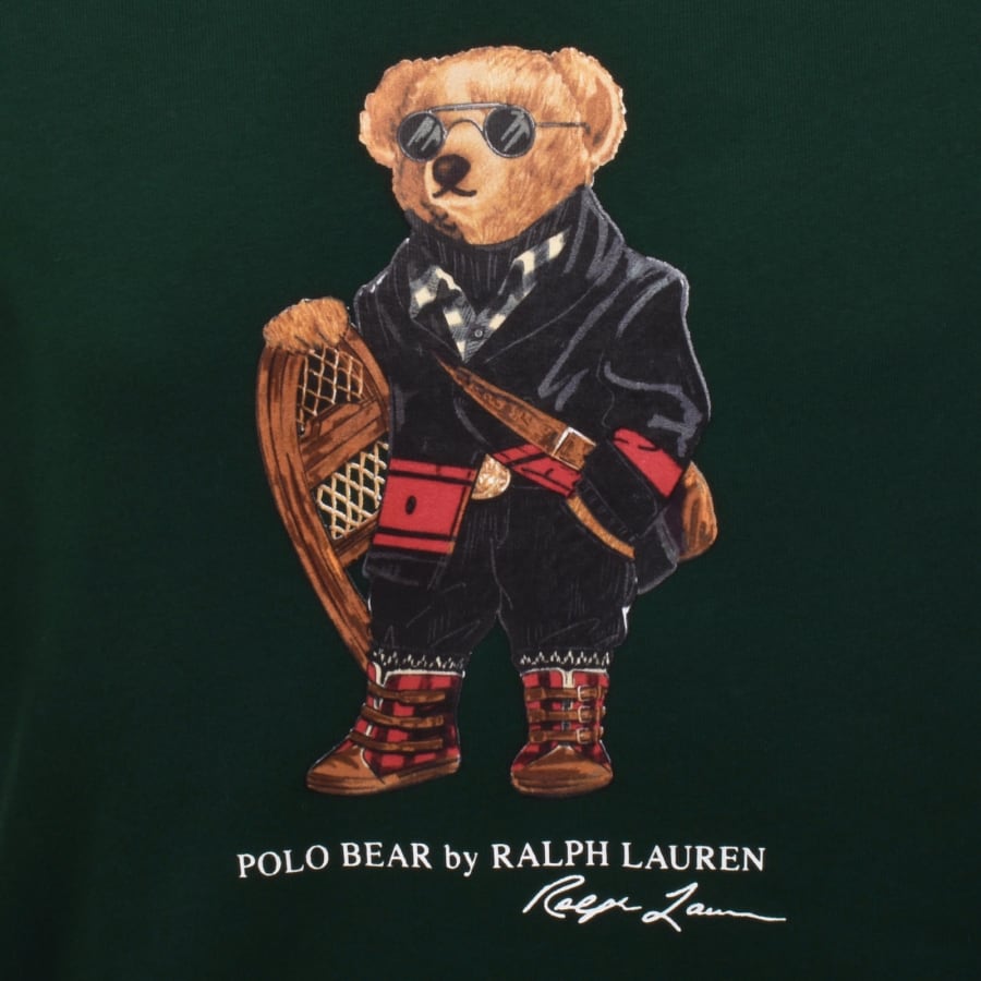 Image number 3 for Ralph Lauren Holiday Bear Sweatshirt Green