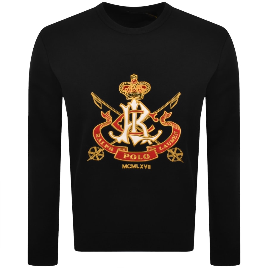 Image number 1 for Ralph Lauren Crest Sweatshirt Black