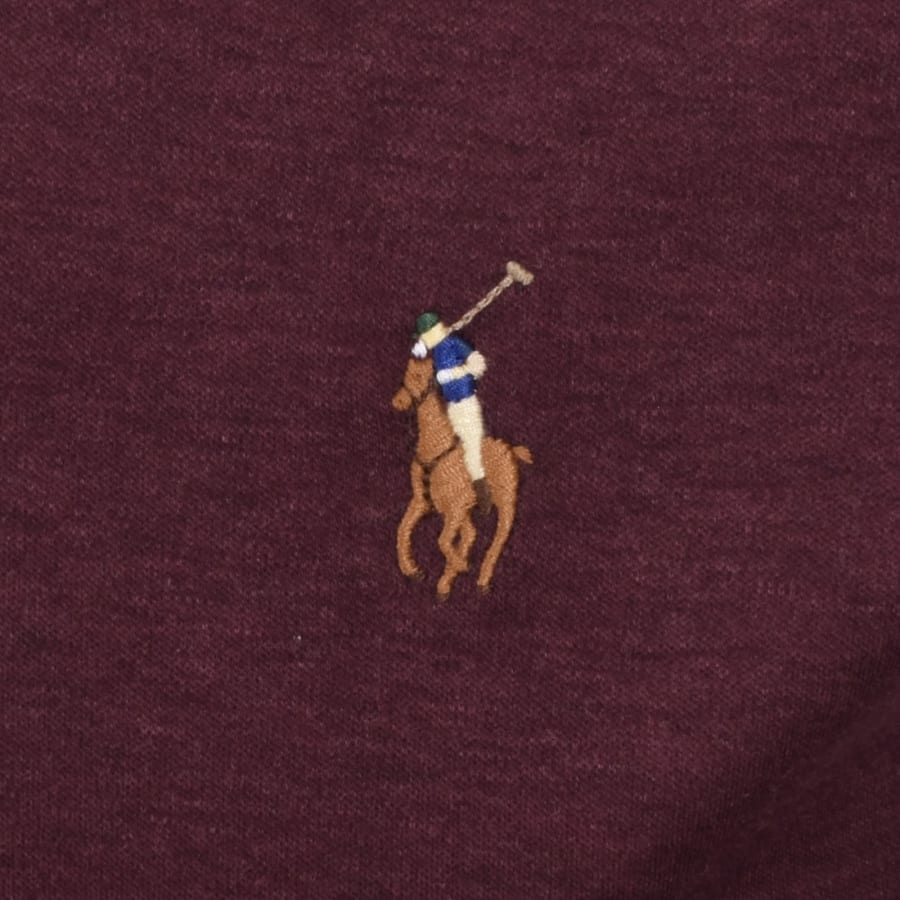 Image number 3 for Ralph Lauren Custom Slim Fit Polo T Shirt Burgundy