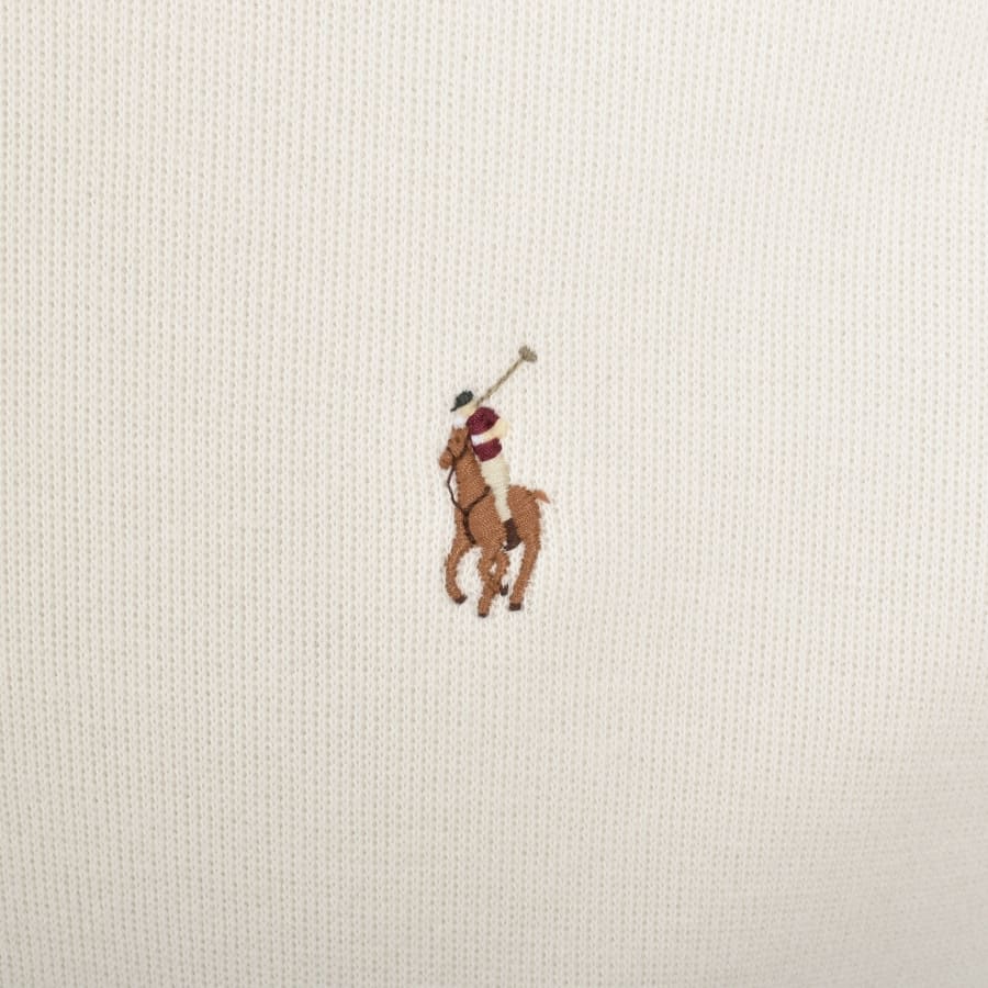 Image number 3 for Ralph Lauren Half Zip Sweatshirt Cream