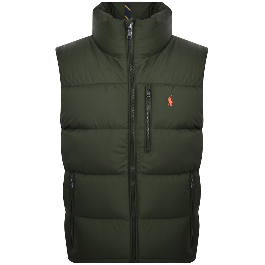 Image number 1 for Ralph Lauren Gorham Down Gilet Green