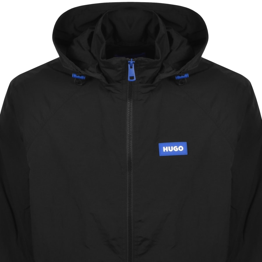 Image number 2 for HUGO Blue Windbreaker Jacket Black