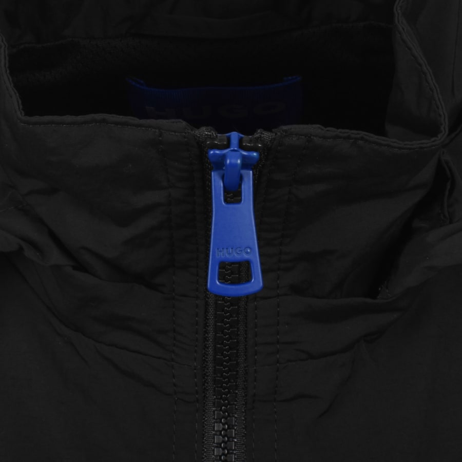 Image number 4 for HUGO Blue Windbreaker Jacket Black