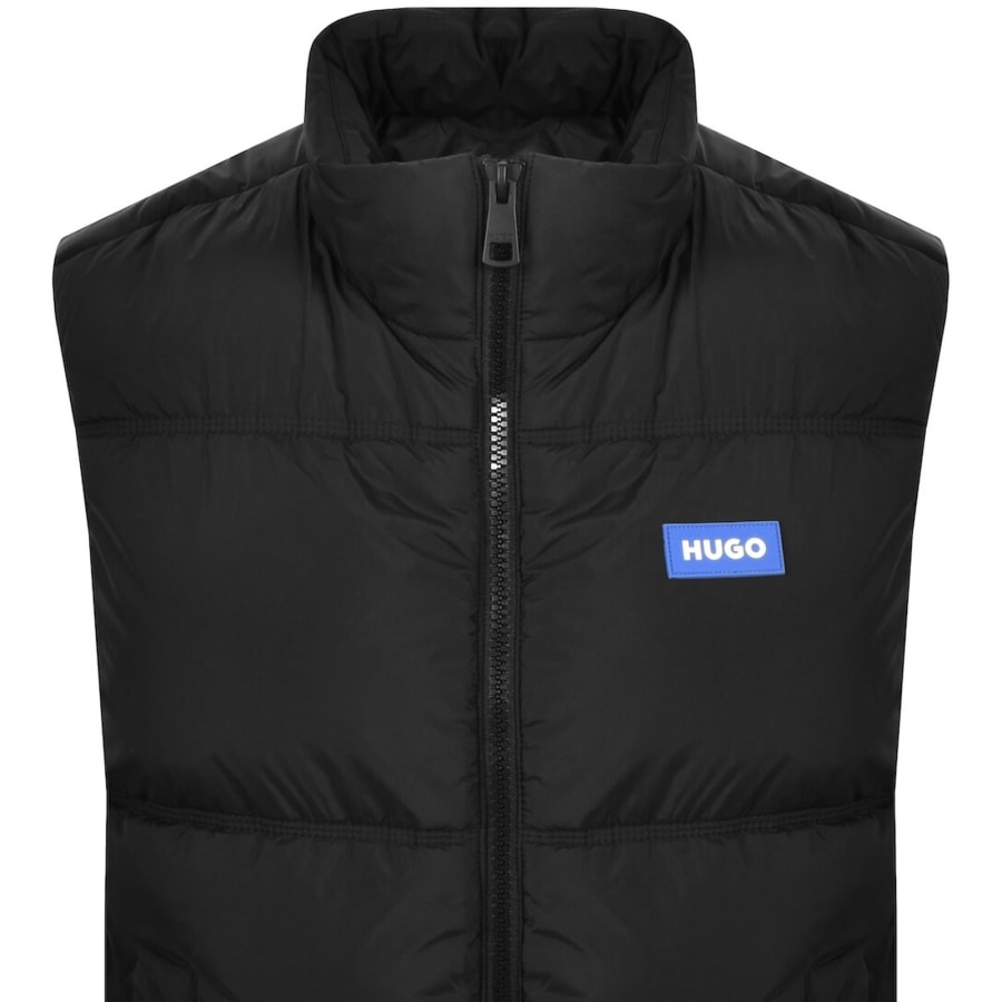 Image number 2 for HUGO Blue Water Repellent Gilet Black