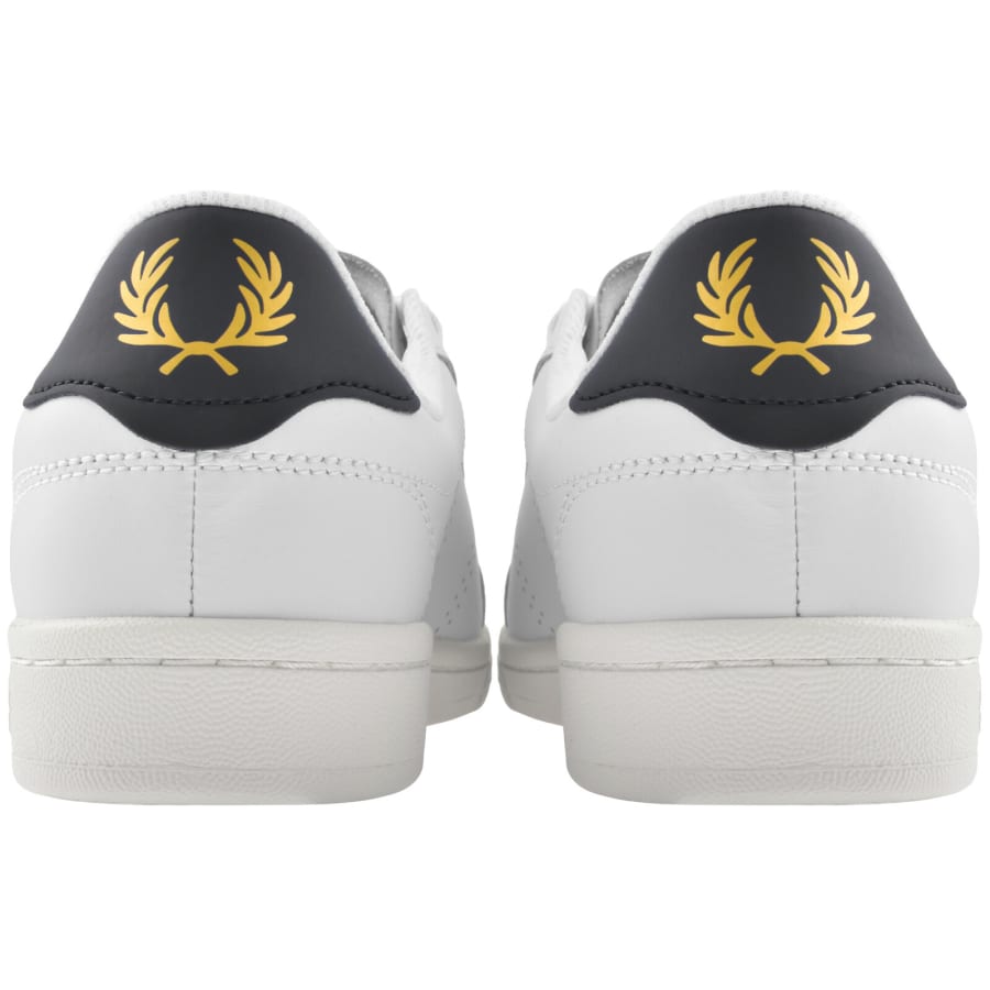 Image number 2 for Fred Perry B721 Leather Trainers White