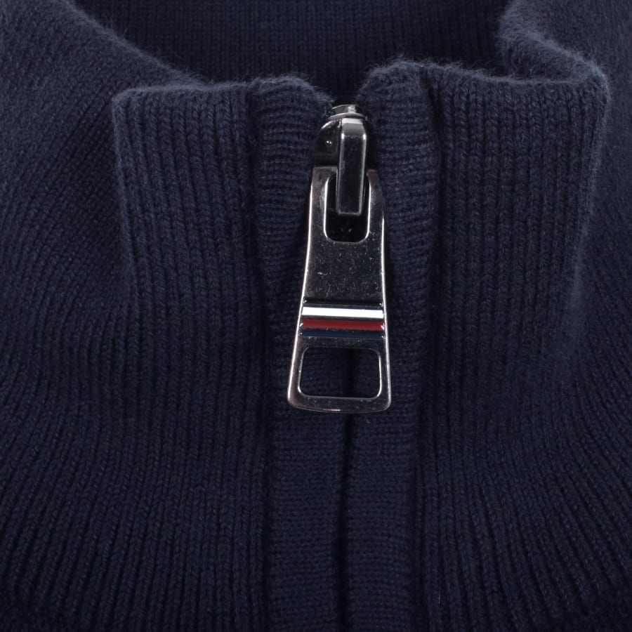 Image number 4 for Tommy Hilfiger Quarter Zip Jumper Navy