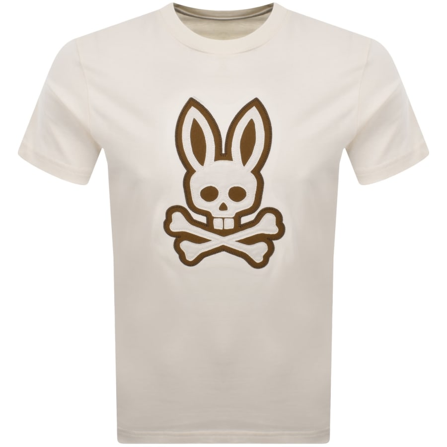 Image number 1 for Psycho Bunny Gage Graphic T Shirt Cream