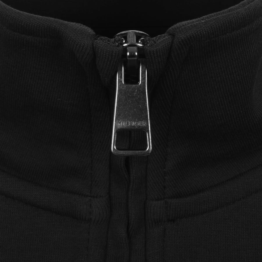 Image number 4 for Tommy Hilfiger Logo QZ Sweatshirt Black