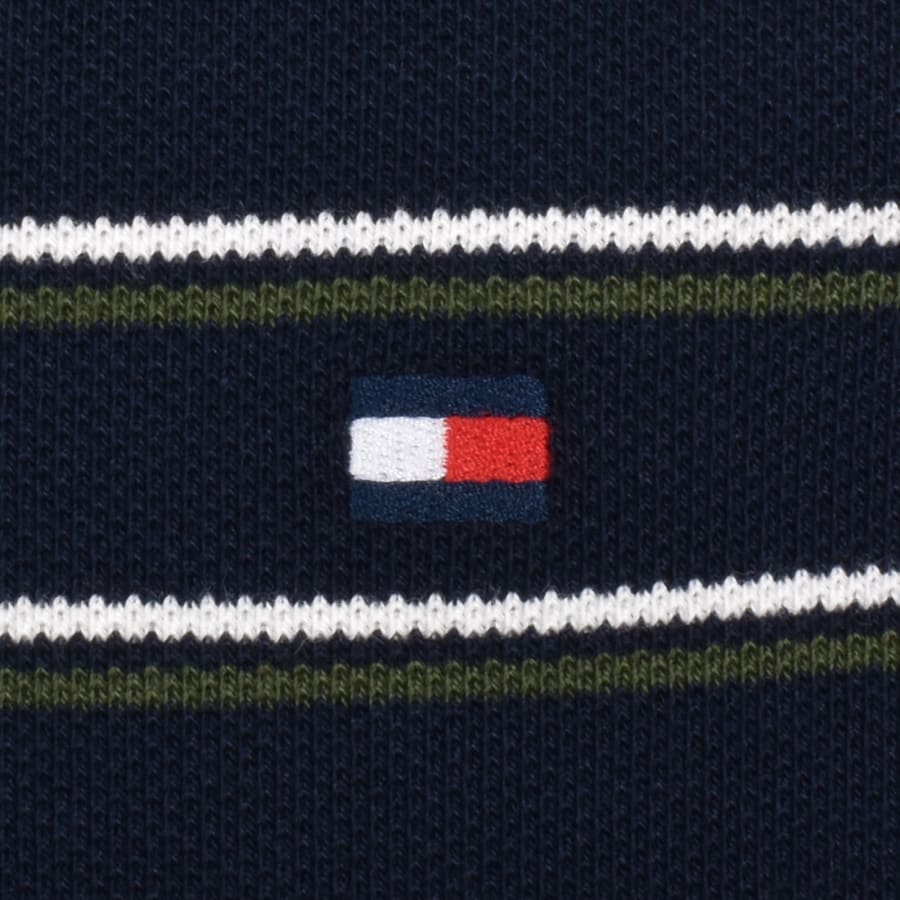 Image number 3 for Tommy Hilfiger Grafic Collar Polo T Shirt Navy