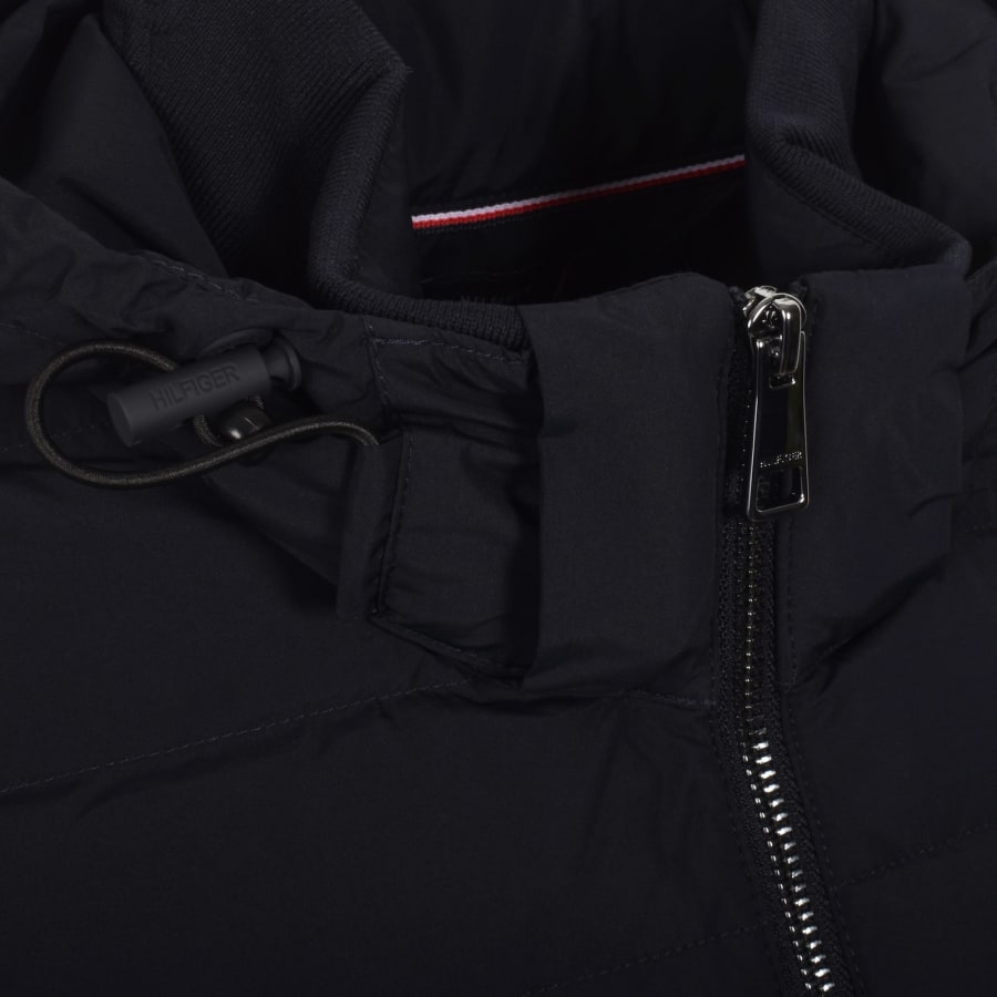 Image number 4 for Tommy Hilfiger Mixed Media Jacket Navy