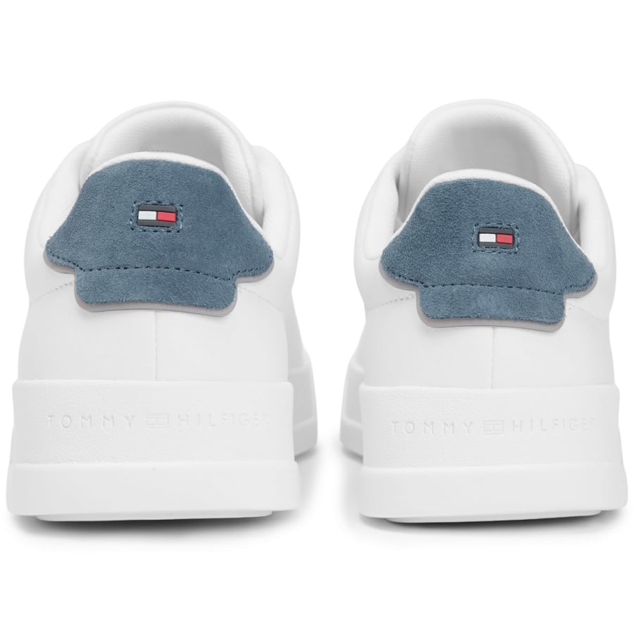 Image number 2 for Tommy Hilfiger Court Trainers White