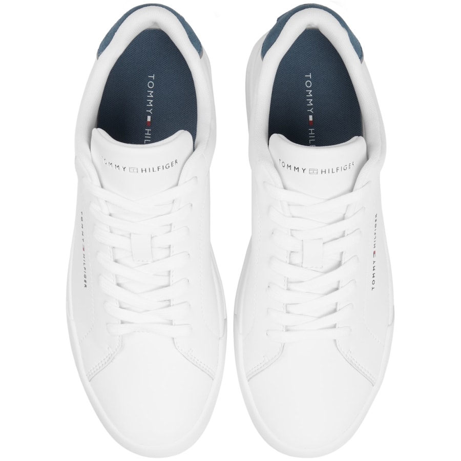 Image number 3 for Tommy Hilfiger Court Trainers White