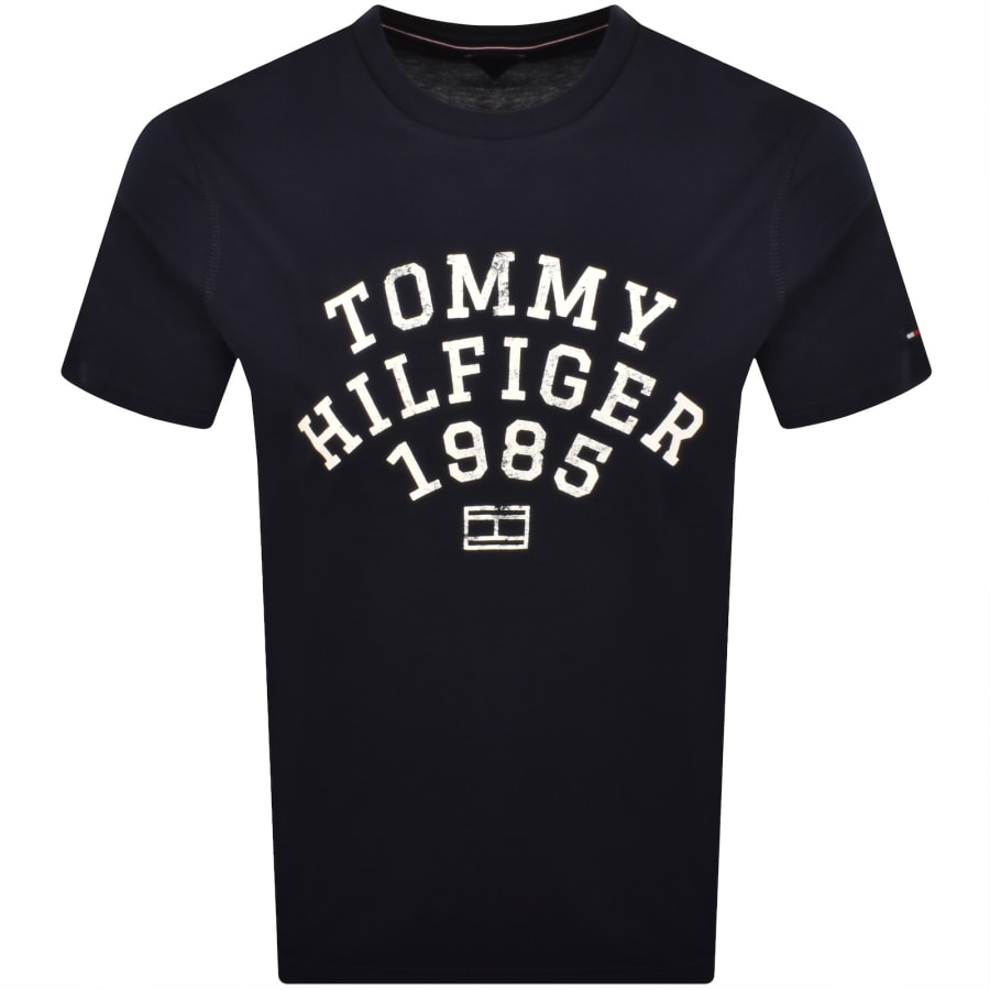Image number 1 for Tommy Hilfiger Arch T Shirt Navy