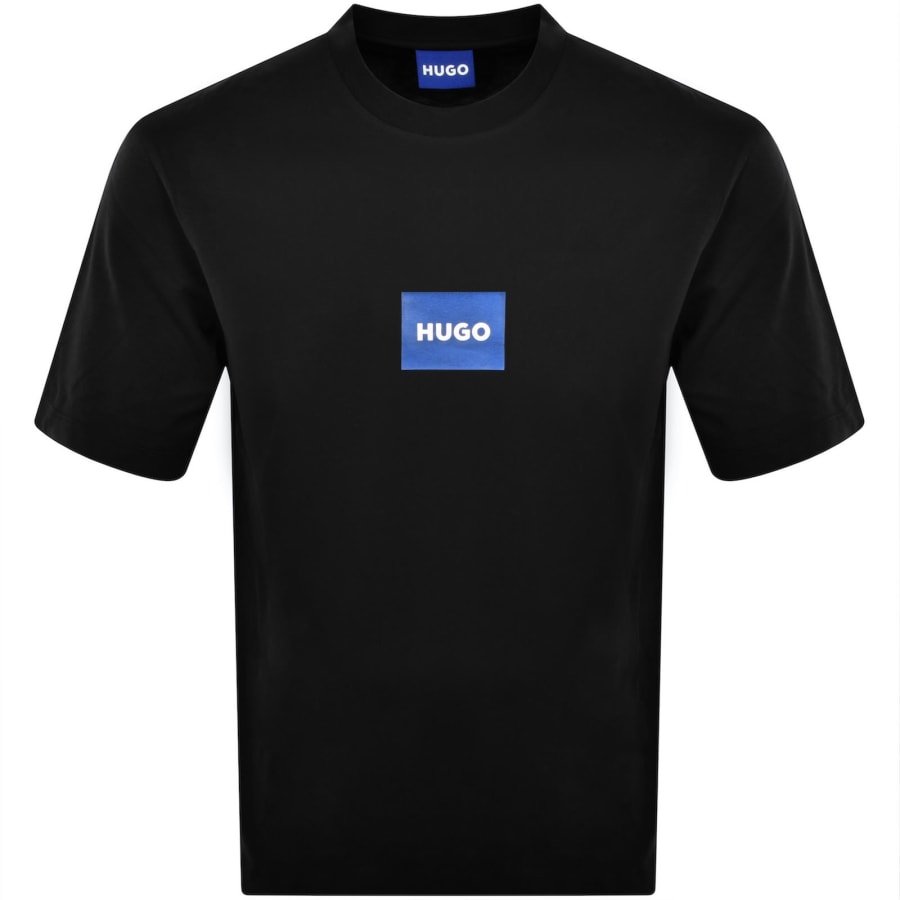 Image number 1 for HUGO Blue Nayonix Logo T Shirt Black