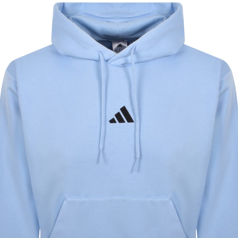 Image number 2 for adidas Sportswear Feel Cozy Hoodie Blue
