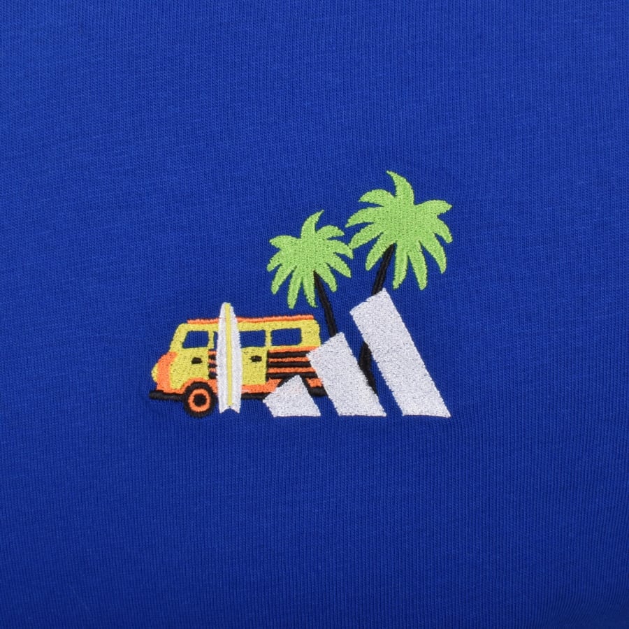 Image number 3 for adidas Sportswear Mini Surf T Shirt Blue
