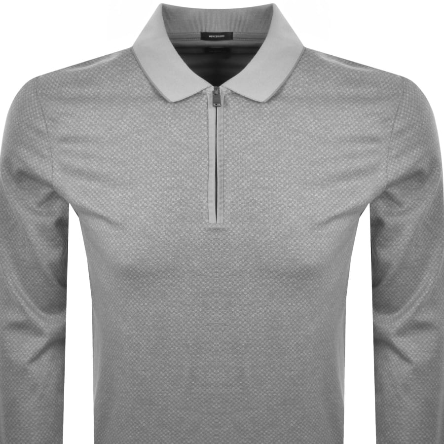 Image number 2 for BOSS Peduzzi 06 Polo T Shirt Silver Grey