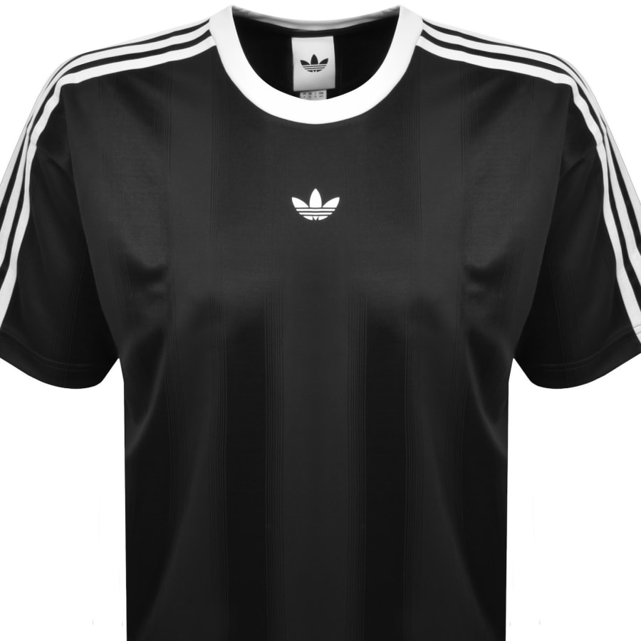 Image number 2 for adidas Originals Jacquard Jersey T Shirt Black