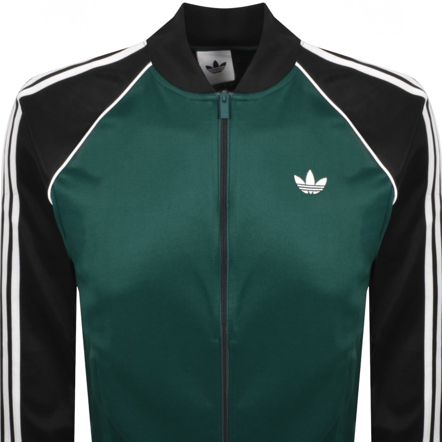 Image number 2 for adidas Originals Full Zip Track Top Green