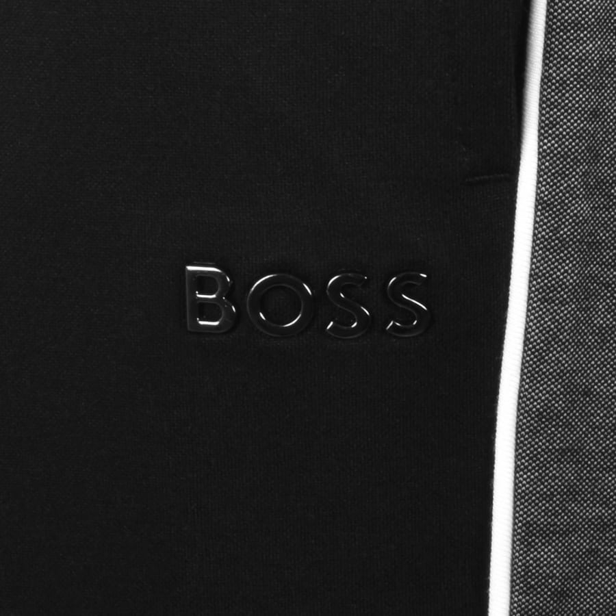 Image number 4 for BOSS Contrast Piping Joggers Black