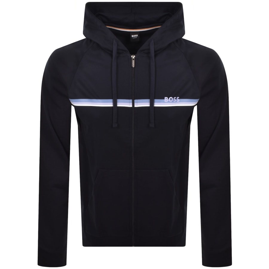 Image number 1 for BOSS Authentic Full Zip Hoodie Navy