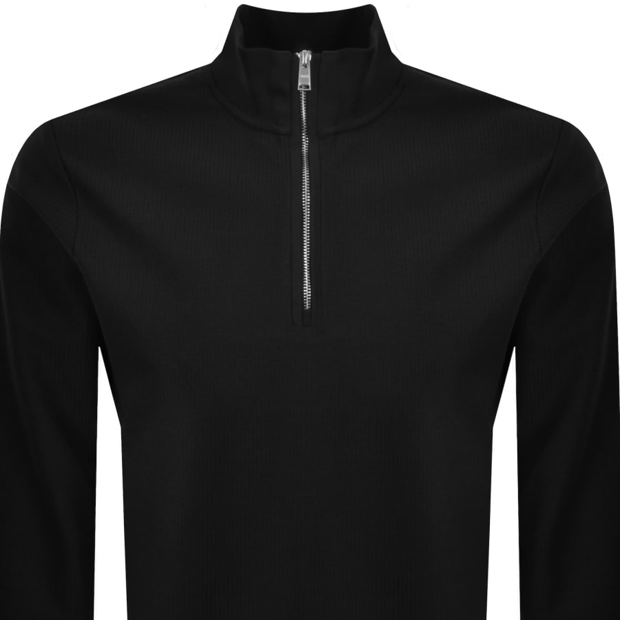 Image number 2 for BOSS H Sidney 70 Quarter Zip Sweatshirt Black