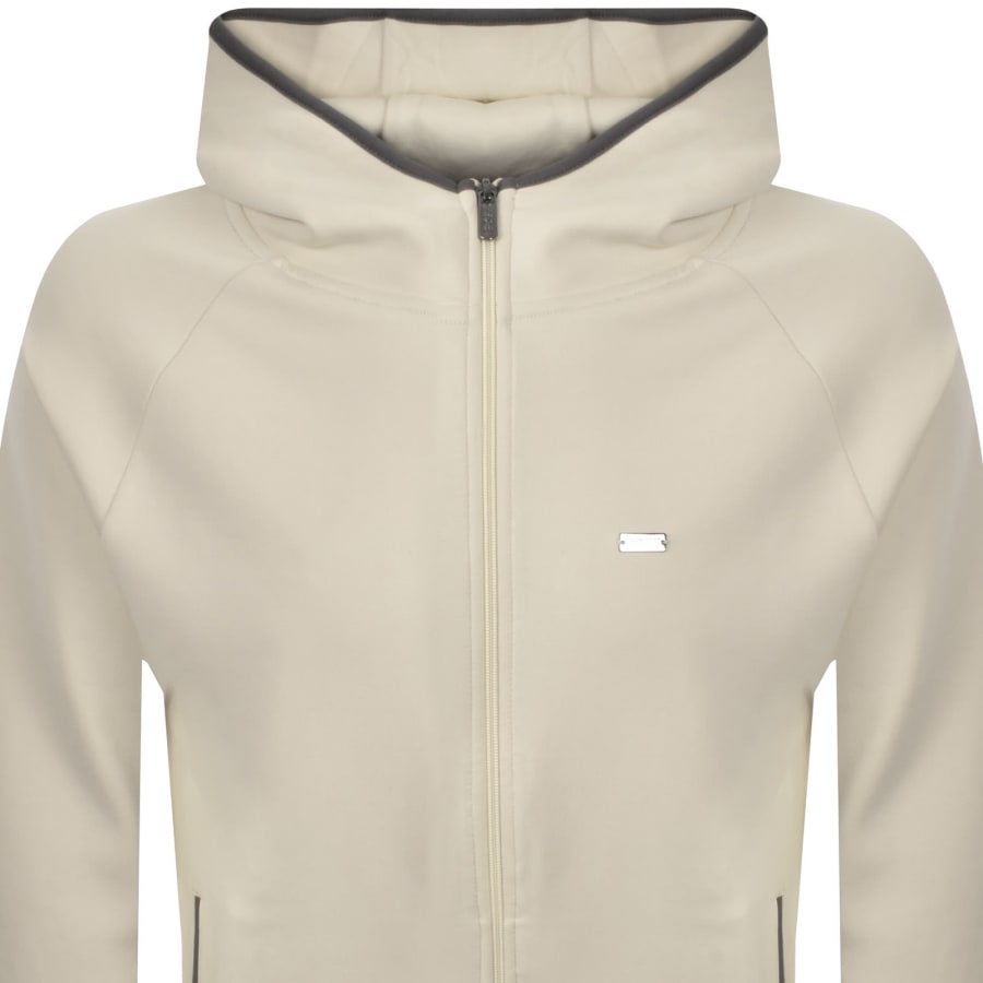 Image number 2 for BOSS Sense Full Zip Hoodie Cream