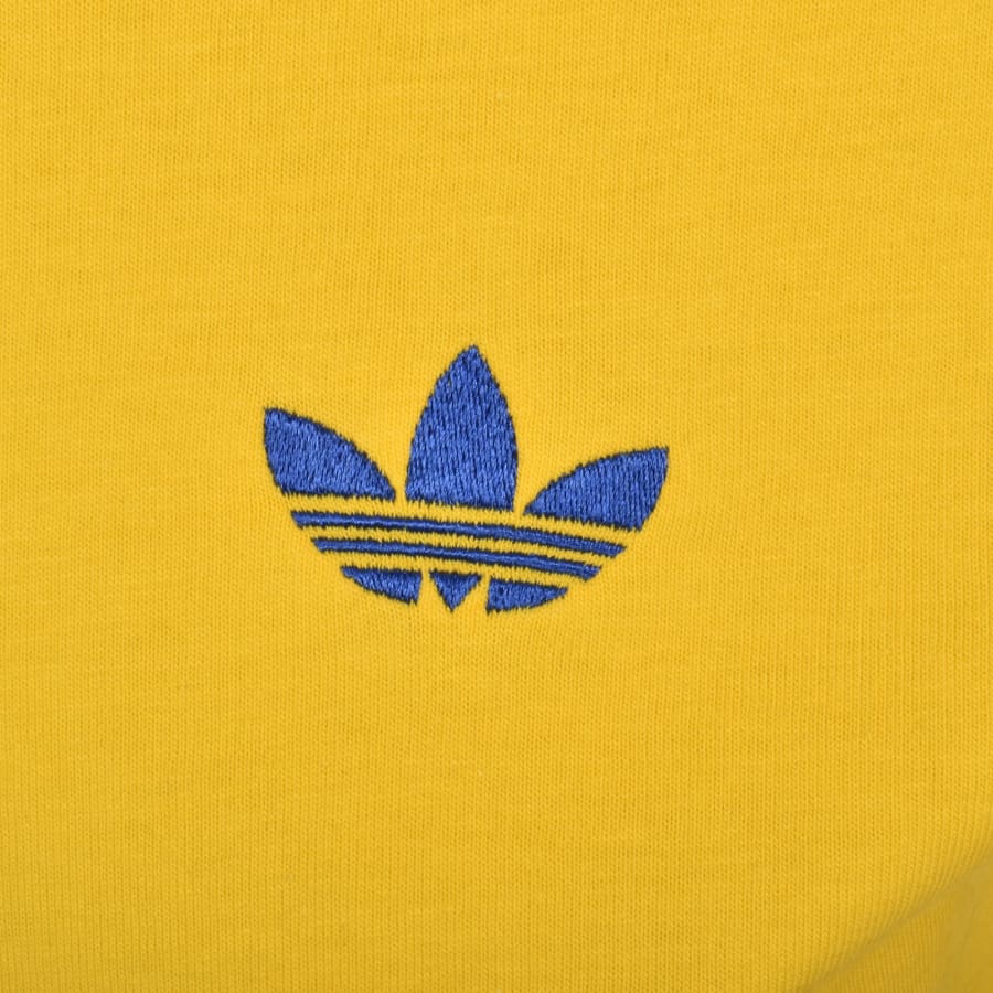 Image number 3 for adidas Originals 3 Stripes T Shirt Yellow