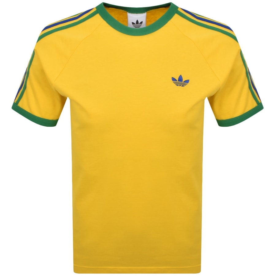 Image number 1 for adidas Originals 3 Stripes T Shirt Yellow