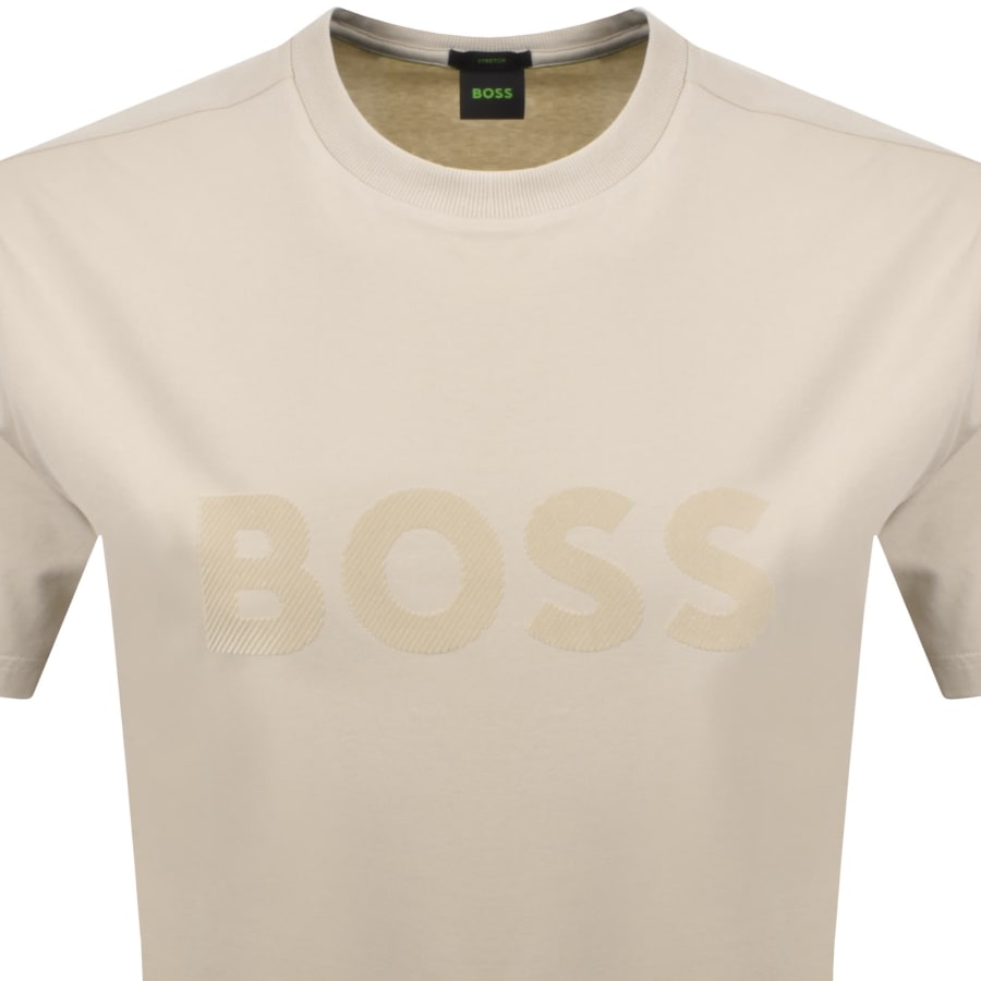 Image number 2 for BOSS Iconic Logo T Shirt Beige