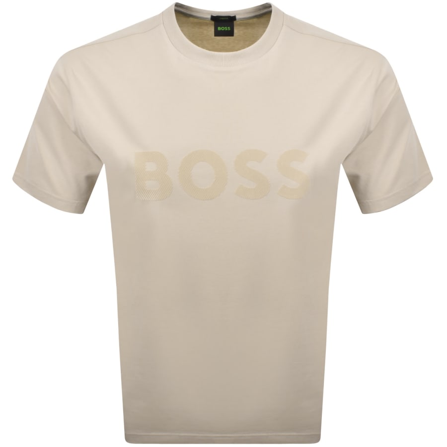 Image number 1 for BOSS Iconic Logo T Shirt Beige