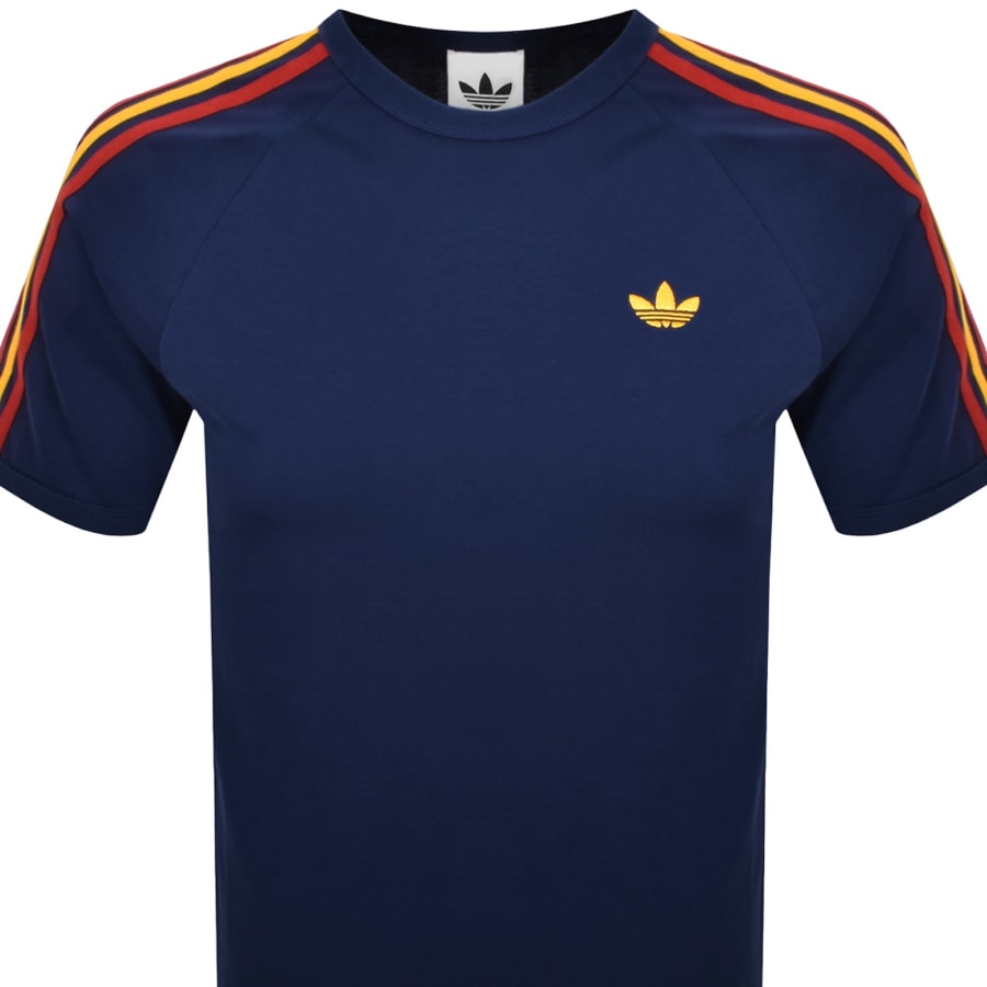Image number 2 for adidas Originals 3 Stripes T Shirt Blue