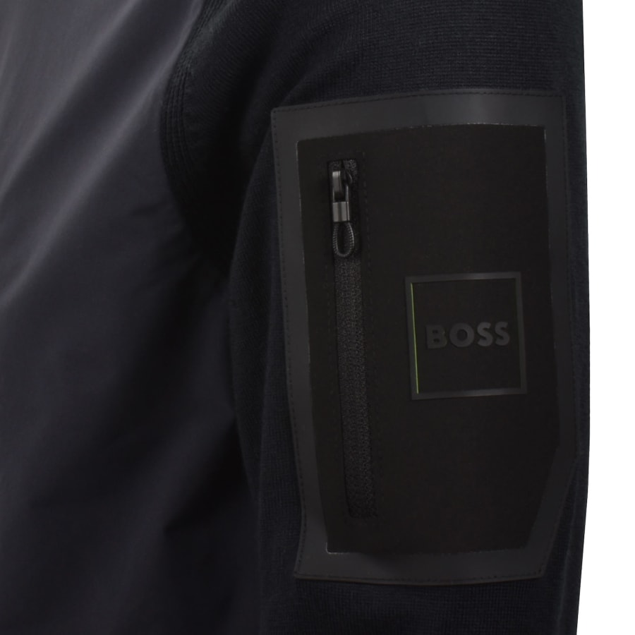 Image number 3 for BOSS Knit Momentum-X Jumper Navy